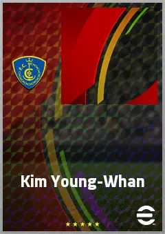 Kim Young-Whan eFootball 2026 player card, 66 OVR CMF