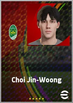 Choi Jin-Woong eFootball 2026 player card, 64 OVR CB