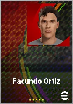 Facundo Ortiz eFootball 2026 player card, 59 OVR CMF
