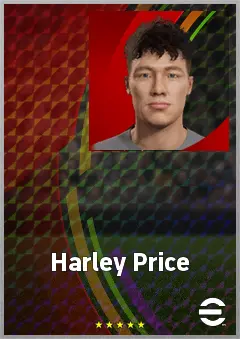 Harley Price eFootball 2026 player card, 60 OVR GK