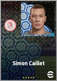 Simon Caillet eFootball 2026 player card, 61 OVR GK
