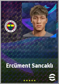 Ercüment Sancaklı eFootball 2026 player card, 60 OVR LWF