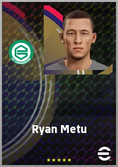 Ryan Metu eFootball 2026 player card, 60 OVR LWF