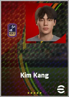 Kim Kang eFootball 2026 player card, 61 OVR CF