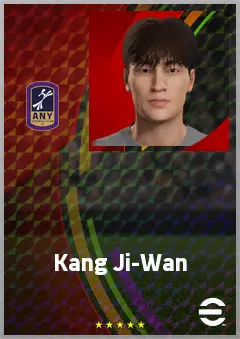 Kang Ji-Wan eFootball 2026 player card, 59 OVR CMF