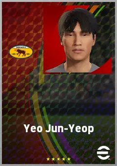Yeo Jun-Yeop eFootball 2026 player card, 60 OVR DMF