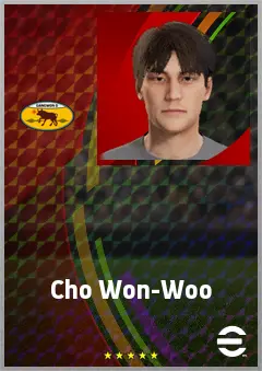 Cho Won-Woo eFootball 2026 player card, 59 OVR CF