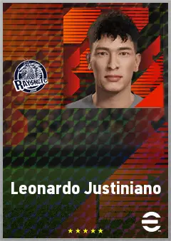 Leonardo Justiniano eFootball 2026 player card, 63 OVR CB
