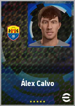 Álex Calvo eFootball 2026 player card, 61 OVR CB