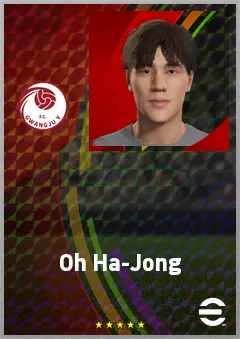 Oh Ha-Jong eFootball 2026 player card, 59 OVR CF