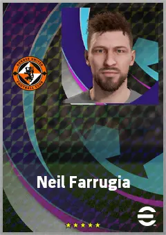 Neil Farrugia eFootball 2026 player card, 67 OVR CF