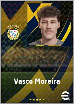 Vasco Moreira eFootball 2026 player card, 62 OVR CMF