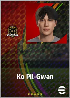Ko Pil-Gwan eFootball 2026 player card, 59 OVR CMF