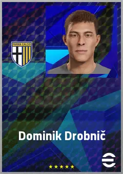 Dominik Drobnič eFootball 2026 player card, 61 OVR CB