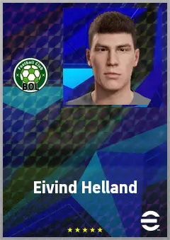 Eivind Helland eFootball 2026 player card, 67 OVR CB