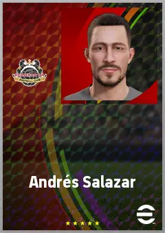 Andrés Salazar eFootball 2026 player card, 66 OVR GK