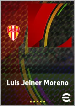 Luis Jeiner Moreno eFootball 2026 player card, 64 OVR DMF