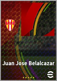 Juan Jose Belalcazar eFootball 2026 player card, 60 OVR CMF