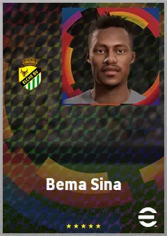 Bema Sina eFootball 2026 player card, 66 OVR CB