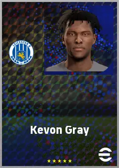 Kevon Gray eFootball 2026 player card, 61 OVR CB