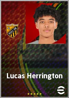 Lucas Herrington eFootball 2026 player card, 73 OVR CB