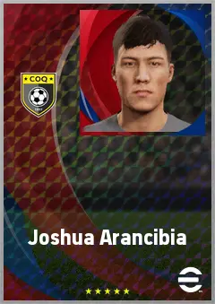 Joshua Arancibia eFootball 2026 player card, 62 OVR CB