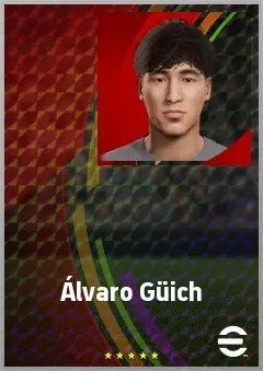 Álvaro Güich eFootball 2026 player card, 62 OVR RB