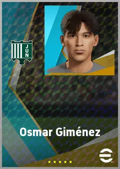 Osmar Giménez eFootball 2026 player card, 67 OVR AMF
