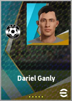 Dariel Ganly eFootball 2026 player card, 64 OVR CB