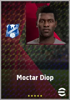 Moctar Diop eFootball 2026 player card, 66 OVR CF