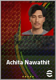 Achita Nawathit eFootball 2026 player card, 60 OVR LWF