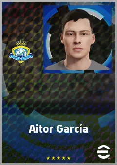 Aitor García eFootball 2026 player card, 59 OVR GK