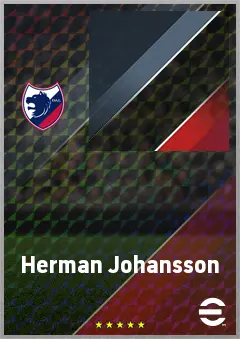 Herman Johansson eFootball 2026 player card, 72 OVR RB