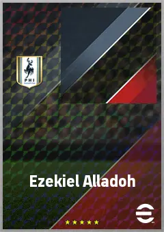 Ezekiel Alladoh eFootball 2026 player card, 70 OVR CF