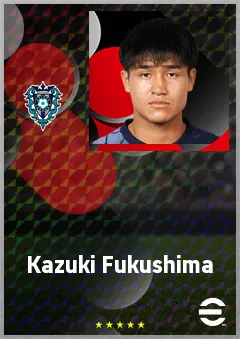 Fukushima Kazuki eFootball 2026 player card, 61 OVR CMF