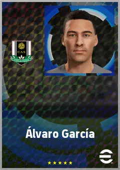 Álvaro García eFootball 2026 player card, 65 OVR CF