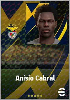 Anísio Cabral eFootball 2026 player card, 64 OVR CF