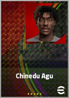 Chinedu Agu eFootball 2026 player card, 59 OVR RB