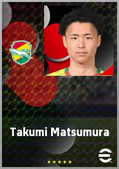 Matsumura Takumi eFootball 2026 player card, 60 OVR CF
