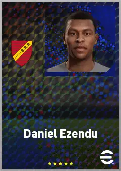 Daniel Ezendu eFootball 2026 player card, 59 OVR DMF
