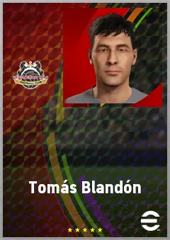 Tomás Blandón eFootball 2026 player card, 60 OVR CF