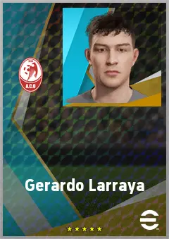 Gerardo Larraya eFootball 2026 player card, 64 OVR GK