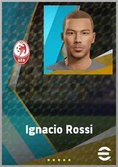 Ignacio Rossi eFootball 2026 player card, 63 OVR AMF