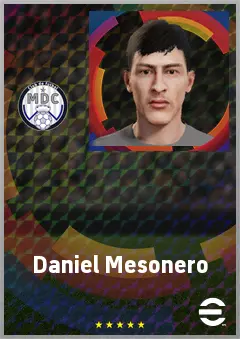 Daniel Mesonero eFootball 2026 player card, 65 OVR CMF