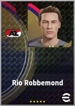Rio Robbemond eFootball 2026 player card, 61 OVR CMF