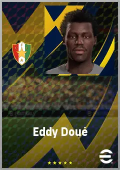 Eddy Doué eFootball 2026 player card, 60 OVR CMF