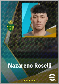 Nazareno Roselli eFootball 2026 player card, 66 OVR CB