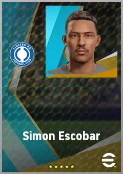 Simon Escobar eFootball 2026 player card, 64 OVR LB