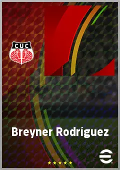 Breyner Rodríguez eFootball 2026 player card, 60 OVR CMF