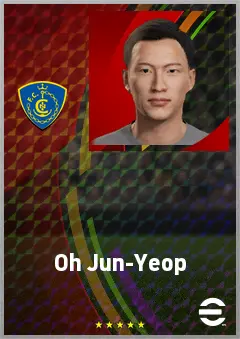 Oh Jun-Yeop eFootball 2026 player card, 59 OVR AMF